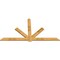 Ekena Millwork Kennewick Rough Sawn Timber Gable Bracket, Western Red Cedar, 108"W x 58"H x 2"D x 6"F, 13/12 Pitch GBW108X58X0206KEN00RWR - alternate 5